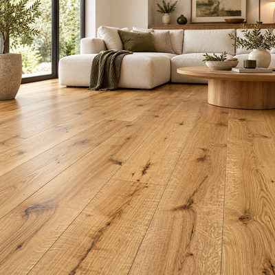 Boston Engineered Real Wood French Oak Brushed Matt Lacquered